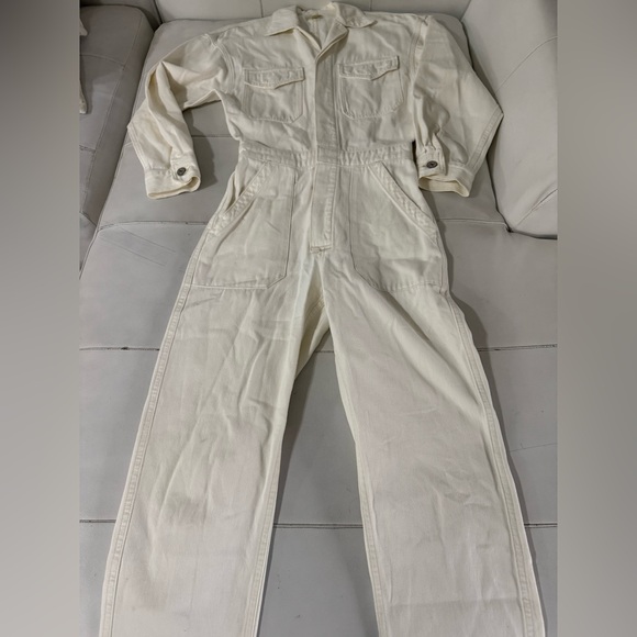 Citizens of Humanity ecru off white Marta Utility Jumpsuit XS - Picture 14 of 14